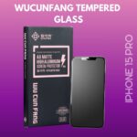 WuCunFang Anti Impact Anti Oil/Water Tempered Glass for iPhone 15 Pro