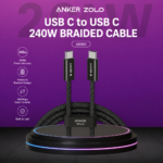 Anker Zolo A8060 USB C to USB C 240W Braided Fast Charging Cable
