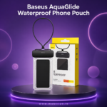 Baseus AquaGlide Waterproof Phone Pouch With Slide Lock, IPX8 Certified for Phones Up to 7.2" - Black